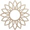 Ekena Millwork Daisy Wood Fretwork Pierced Ceiling Medallion, Red Oak, 40"OD x 13 1/4"ID x 1/4"T CMWP40X40X0250DARO - alternate 1